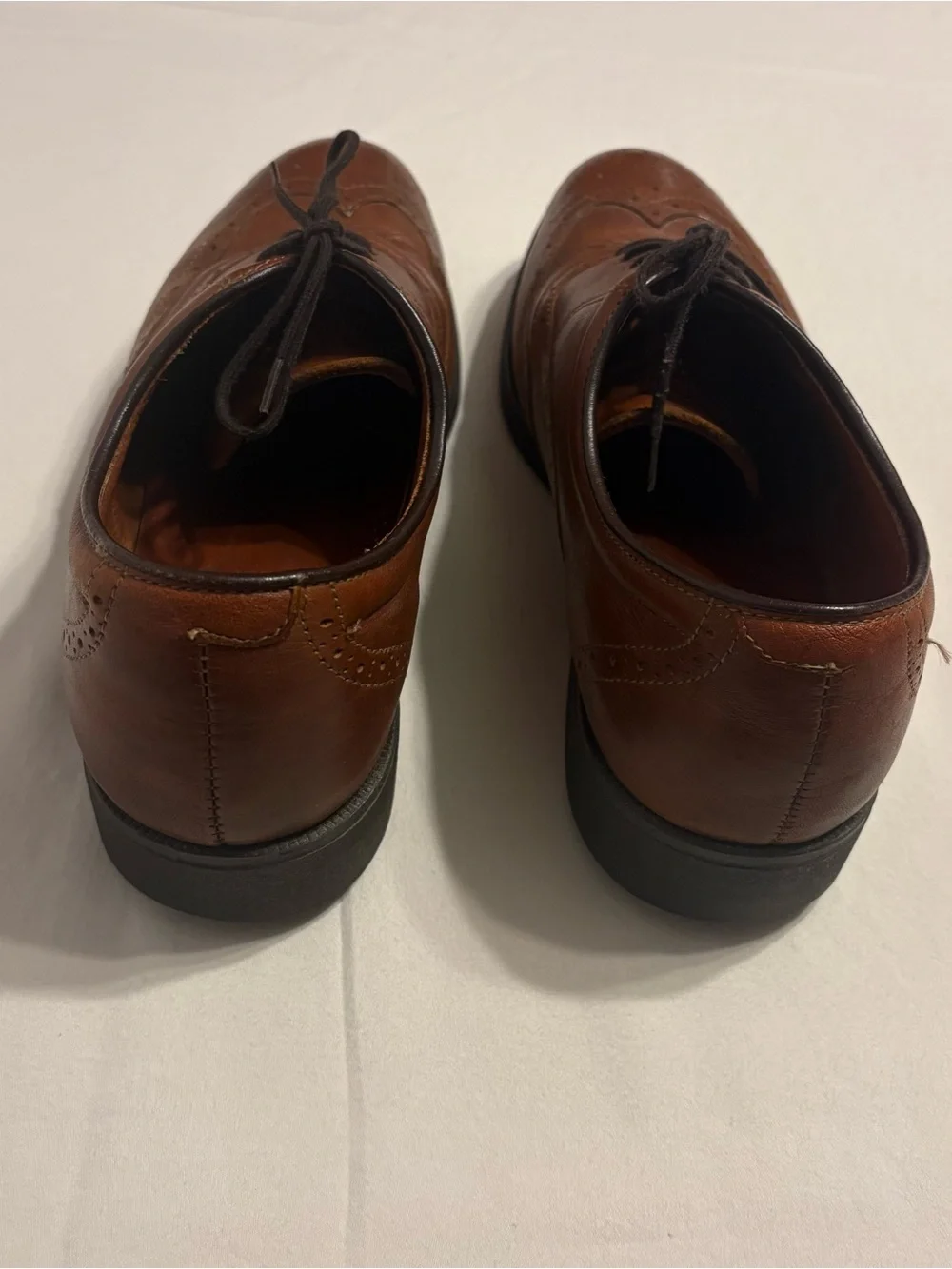 Vintage Iron Age Steel Toe Wingtip Dress Shoes size 8 1/2 Made in USA